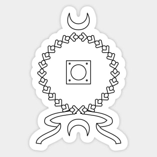 Imperial Roman Shield. Scutum (white) Sticker